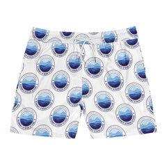 Men's Swim Shorts — Coastal Badge All-Over Print