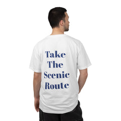 Scenic Route T-Shirt — “Take The Scenic Route” Mountain Graphic Tee
