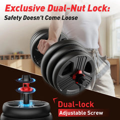 Adjustable 5 In 1 Dumbbell Weight Set