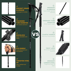 Ultralight Aluminum Folding Trekking Pole 5 Section