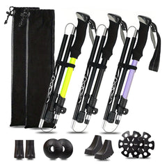 Ultralight Aluminum Folding Trekking Pole 5 Section