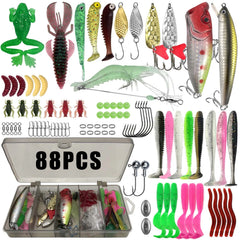 Multi Lure Fishing Kit Tackle Box Set