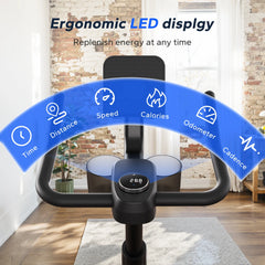 Magnetic Stationary Exercise Bike With App