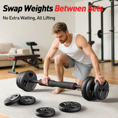 Adjustable 5 In 1 Dumbbell Weight Set