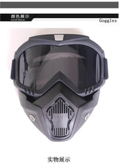Unisex Ski Snowboard Mask Snowmobile Skiing Goggles Windproof Motocross Protective Glasses Safety Goggles with Mouth Filter