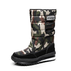 Women's Plush Platform Snow Boots – Waterproof & Warm