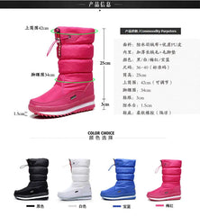 Women's Plush Platform Snow Boots – Waterproof & Warm