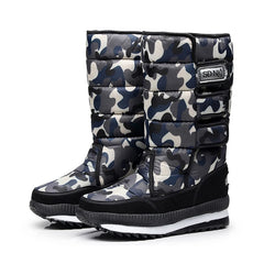 Women's Plush Platform Snow Boots – Waterproof & Warm