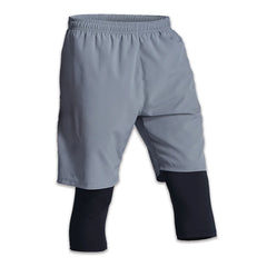 Men's 2 In 1 Compression Running Training Pants