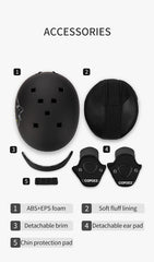 COPOZZ Ski & Snowboard Safety Helmet for Adults & Ki