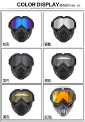 Unisex Ski Snowboard Mask Snowmobile Skiing Goggles Windproof Motocross Protective Glasses Safety Goggles with Mouth Filter