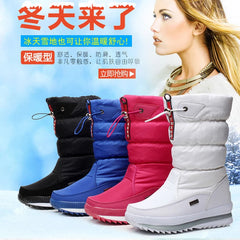Women's Plush Platform Snow Boots – Waterproof & Warm