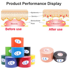 5M Waterproof Kinesiology Athletic Tape