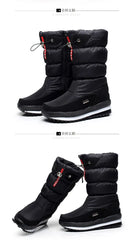 Women's Plush Platform Snow Boots – Waterproof & Warm