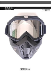 Unisex Ski Snowboard Mask Snowmobile Skiing Goggles Windproof Motocross Protective Glasses Safety Goggles with Mouth Filter