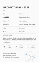 COPOZZ Ski & Snowboard Safety Helmet for Adults & Ki