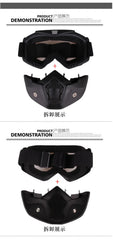 Unisex Ski Snowboard Mask Snowmobile Skiing Goggles Windproof Motocross Protective Glasses Safety Goggles with Mouth Filter