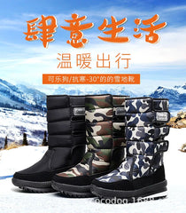 Women's Plush Platform Snow Boots – Waterproof & Warm