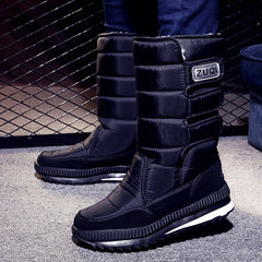 Women's Plush Platform Snow Boots – Waterproof & Warm