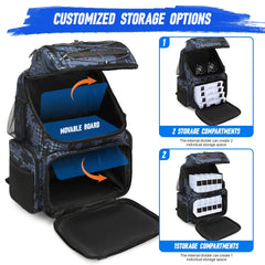 45L Fishing Backpack Cooler Tackle Storage Bag