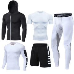 Men's Compression Running Tracksuit Fitness Sportswear Set