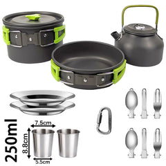 Camping Cookware Set Non Stick Pots For Two