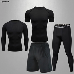 Men's Compression Rashguard Gym Running Training Suit