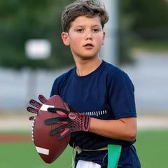 Youth American Football Receiver Gloves – Enhanced Grip