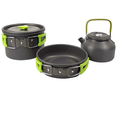 Camping Cookware Set Non Stick Pots For Two
