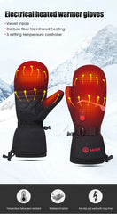 Waterproof Heated Winter Gloves for Skiing & Cycling