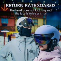 Professional Ski Helmet with Integrated Goggles