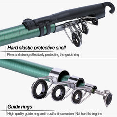 1.8M Telescopic Fiberglass Fishing Rod Children