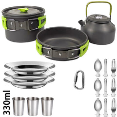 Camping Cookware Set Non Stick Pots For Two