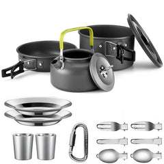 Camping Cookware Set Non Stick Pots For Two