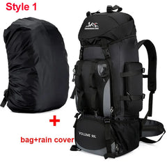 90L Waterproof Hiking Camping Backpack Large Capacity