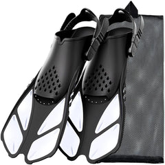 Adjustable Open Heel Snorkel Fins Adult Swimming