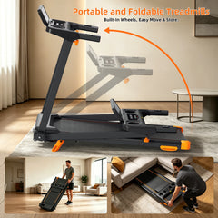 3 In 1 Foldable Walking Pad Treadmill Incline