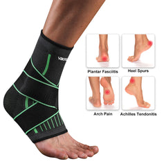 Adjustable Compression Ankle Brace Support Sleeve
