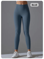 Women's High Waisted Peach Hip Lifting Yoga Leggings