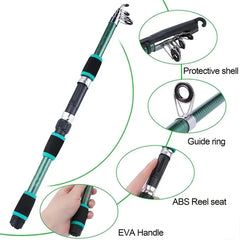 Telescopic Fishing Rod & Spinning Reel Combo Kit
