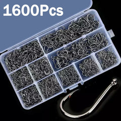 Carbon Steel Sharp Barbed Fishing Hooks 3#-12#