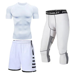 Men's Compression Running Tracksuit Fitness Sportswear Set