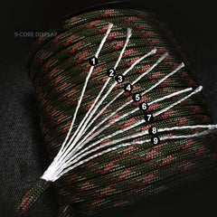 550 9-Core Paracord Rope 4mm Survival Cord (50M/100M)