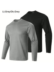 Men's Long Sleeve Quick Dry Athletic Performance Shirt