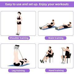 4-Level Resistance Band Tensioner with Handles