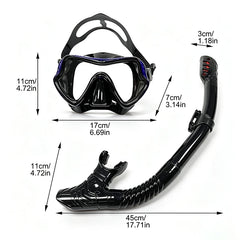 5-Piece Snorkeling Set with Mask, Snorkel & Fins