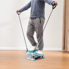 Mini Twist Stepper With Resistance Bands LED Screen