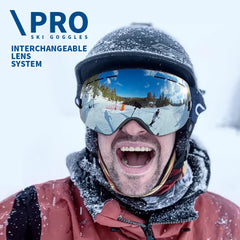 UV400 Anti-Fog Ski & Snowboard Goggles