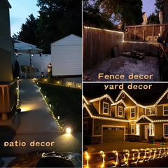 Outdoor Solar LED Rope Fairy String Lights