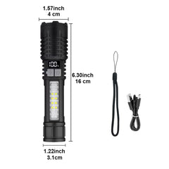 Rechargeable LED Tactical Flashlight for Camping